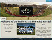 Tablet Screenshot of calpolyclubbaseball.com